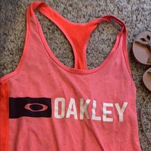 Oakley pink tank top